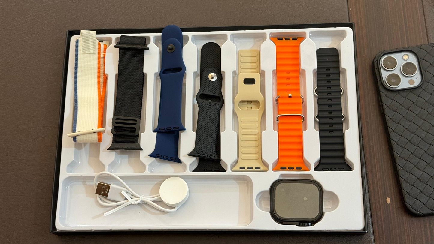 ULTRA SMART WATCH WITH 7 AESTHETIC STRAPS